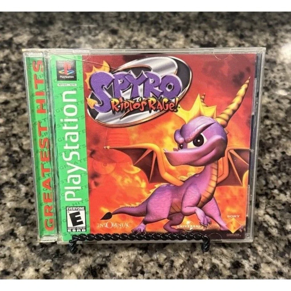 Spyro 2: Ripto's Rage! Greatest Hits PlayStation 1 PS1 Video Game Disc + Manual